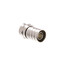 RG6 F-pin Coaxial Crimp On Connector with Long (1/2 inch) Barrel - Part Number: 30X4-01200