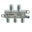 F-Pin Coaxial Splitter, 4 Way, 5-900 MHz, UHF-VHF-FM, OTA/Broadcast tv/Antenna - Part Number: 30X4-03204