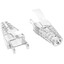 RJ45 Strain Relief Boot for 28 AWG Slim cable, Clear, 50 pc - Part Number: 30X8-00100