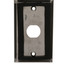 Outdoor Wall Plate w/ Water Seal, Stainless Steel , 1 Port, Single Gang - Part Number: 30X8-71001