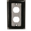 Outdoor Wall Plate w/ Water Seal, Stainless Steel , 2 Port, Single Gang - Part Number: 30X8-71002