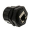 Shielded Outdoor Waterproof Cat6 Coupler, RJ45 Female to Female, With Cap, Wall Plate Mount - Part Number: 30X8-72000