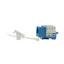 Cat5e Keystone Jack, Blue, RJ45 Female to 110 Punch Down - Part Number: 310-121BL