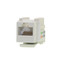 Cat5e Keystone Jack, White, RJ45 Female to 110 Punch Down - Part Number: 310-121WH