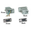 Modular Adapter, Gray, DB9 Female to RJ12 Jack - Part Number: 31D1-16400