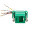 Modular Adapter, Green, DB9 Male to RJ45 Jack - Part Number: 31D1-1720GR