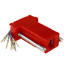 Modular Adapter, Red, DB9 Male to RJ45 Jack - Part Number: 31D1-1720RD