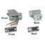 Modular Adapter, Gray, DB9 Female to RJ45 Jack - Part Number: 31D1-17400