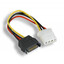 SATA 15-Pin Male / Sata 15-Pin Female x 2 Power Y Cable, 6 inch - Part Number: 31SA-03107