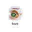 Keystone Insert, White, Recessed RCA Female Coupler (Green RCA) - Part Number: 324-220WG