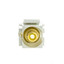 Keystone Insert, White, Recessed RCA Female Coupler (Yellow RCA) - Part Number: 324-220WY