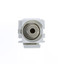 Keystone Insert, White, Recessed 3.5mm Stereo Female Coupler - Part Number: 324-350WH