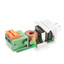 Keystone Insert, White, RCA Female to Balun over twisted pair (Black RCA), Working Distance 350 foot - Part Number: 324-410BK