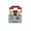 Slimline Cat6 Keystone Jack, Red, RJ45 Female to 110 Punch Down - Part Number: 326-120RD