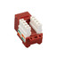 Cat6 Keystone Jack, Red, RJ45 Female to 110 Punch Down - Part Number: 326-121RD