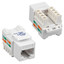 Cat6 Keystone Jack, White, RJ45 Female to 110 Punch Down - Part Number: 326-121WH