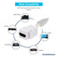 HDMI High Speed Keystone Insert Coupler, HDMI Type-A Female To HDMI Type-A Female, 4K 60Hz, White - Part Number: 329-00400WH