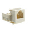 Keystone Insert, White, Phone Jack, Tooless, RJ11 / RJ12 Female to Wire Insert - Part Number: 331-120WH