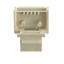 Keystone Insert, White, Phone Jack, Tooless, RJ11 / RJ12 Female to Wire Insert - Part Number: 331-120WH