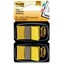 3M Post-it Flags Yellow, 1 in x 1.7 in 50/per/disp, 2/pk, 100 total - Part Number: 3401-00114