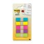 3M Post-it Flags to Go, Assorted Bright, .47 in x 1.7 in, 20 flags/color, 5 colors/pack - Part Number: 3401-00116
