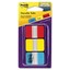 3M Post-it Durable Tabs, Red, Yellow, Blue, 1 in x 1.5 in, 22/tabs/per color, 3/colors/per/pk - Part Number: 3401-00118