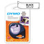 DYMO, LetraTag Plastic Label Tape Cassette, 0.5in x 13ft, Clear - Part Number: 3401-00208