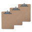 Universal Hardboard Clipboard, 1 inch Capacity, 8 1/2 x 11, Brown, 3/Pack - UNV40304VP - Part Number: 3401-06102
