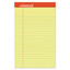 Universal Perforated Ruled Writing Pad, Narrow Rule, 5 x 8, Canary, 50 Sheet, 12/pack - UNV46200 - Part Number: 3411-01104