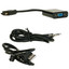 HDMI male to VGA female Adapter with Stereo Audio Support, Up to 1080P 1920 x 1080, Powered by USB Port - Part Number: 40H1-31410