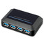 USB 3.0 Super Speed Desktop Hub, Black, 4 Port, Self Powered - Part Number: 41U3-31004