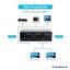 4K HDMI Amplified Splitter, 2 way, 1x2, HDMI High Speed with Ethernet, Metal Housing - Part Number: 41V3-02100