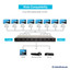 4K HDMI Amplified Splitter, 8 way, 1x8, HDMI High Speed with Ethernet, Metal Housing - Part Number: 41V3-08100