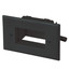 Easy Mount Recessed Low Voltage Cable Pass-through Plate, Black - Part Number: 45-0008-BK