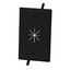 Easy Mount Series Single Gang Cable Passthrough Wall Plate with Flexible Opening, Black - Part Number: 45-0014-BK