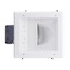 Recessed Low Voltage Media Plate w/ 20 Amp Duplex Receptacle, White - Part Number: 45-0032-WH