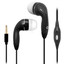 Earbuds with Microphone, Black. With 3 sizes of earbud tips - Part Number: 5002-104BK
