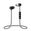 Bluetooth Wireless Sports Earbuds w/ In-line Microphone, Control Buttons, Gray - Part Number: 5002-123GY