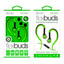 Flexible In-Ear Buds w/ In-Line Mic, Sports Ear Clip, 3.5mm, Green - Part Number: 5002-125GN