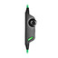 Gaming Headset, Omni-directional Microphone, 3.5mm, 4 Foot Cord, Green - Part Number: 5002-334GN