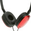 JVC FLATS Lightweight Headband Head Phones, Red - Part Number: 5002-501RD