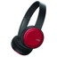 JVC Bluetooth Wireless Headset, includes microphone and phone controls, Red,  (HA-S190BTR) - Part Number: 5002-503RD