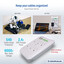 6-Outlet Surge Protector Wall Tap with Dual USB A Charging Ports - 2.4A Total, White - Part Number: 50W1-30101