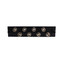 LGX Compatible Adapter Plate featuring a Bank of 8 Multimode ST Connectors, Black Powder Coat - Part Number: 68F3-10380