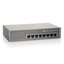 8 Port 10/100/1000 Gigabit Ethernet Switch with PoE, Matte Grey, 15.4 Watts/Port, 61.6 Watt Total - Part Number: 71X6-00308
