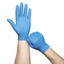 Ansell TouchNTuff Disposable Nitrile Gloves, 4 mil, Blue, Large, 8.5 - 9, Powder-Free, 100/Box - Part Number: 7301-02202