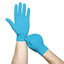 Ansell TouchNTuff Disposable Nitrile Gloves, 5 mil, Teal, Large, 8.5 - 9, Powder-Free, 100/Box - Part Number: 7301-02203