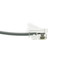Telephone Cord (Voice), RJ11, 6P / 4C, Silver Satin, Reverse, 1 foot - Part Number: 8101-64201