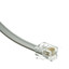Telephone Cord (Data), RJ12, 6P / 6C, Silver Satin, Straight, 25 foot - Part Number: 8102-66125