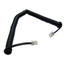 Telephone Handset Cord (Voice), RJ22, 4P / 4C, Black, Coil, Reverse, 7 foot.  *11 inches coiled* - Part Number: 8104-44207BK